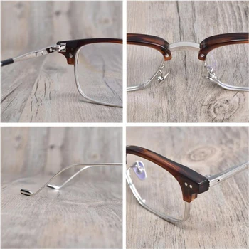 2020 Aikštėje titano optiniai akinių rėmeliai Vyrų Vintage akiniai trumparegystė kompiuteriu, akiniai rėmeliai, moterims, akinių rėmeliai