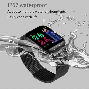 P4 Smart Watch Moterų, Vyrų 1,4 Colio Full Touch Screen IP67 atsparus Vandeniui Smartwatch Širdies ritmo Monitorius PK P68 P70 P80 už Xiaomi