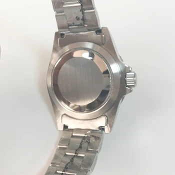 Mados vyriški laikrodžiai mechaninė automatinė retro laikrodžiai 40 mm sterilaus black dial oranžinės spalvos aliuminio bezel šviesos M03