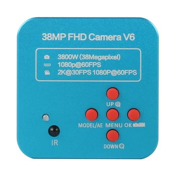 FHD 38MP 2K 1080P 60FPS HDMI Skaitmeninis Pramonės Vaizdo Mikroskopu 180X 300X C mount Objektyvas Telefono PCB Litavimo
