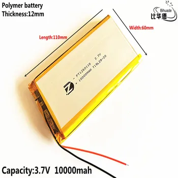 Geras Qulity 2020 vėliau kaip baterija 3.7 V,10000mAH,1260110 Polimeras ličio jonų / Li-ion baterija ŽAISLŲ,CENTRINIS BANKAS,GPS