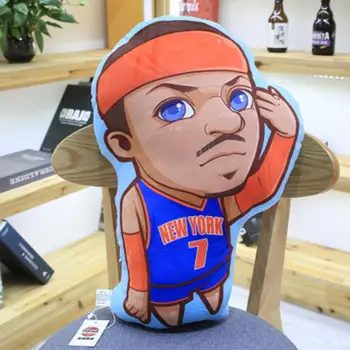 James Kario Kobe Durant animacinių filmų pliušas pagalvės žaislas krepšinio žvaigždė Automobilių pagalvę lėlės Sofa apdailos įdaryti dovana vaikinui