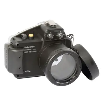 Meikon 40m/130ft Nardymo vaizdo Kameros Vandeniui Korpusas Atveju Sony Nex5 18-55mm