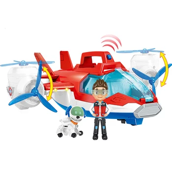 Originalus SPIN MASTER Gelbėjimo priemonės Žaislų Rinkinys Orlaivis Robotas Šuo Žaislai, ABS Animacinių filmų Anime Veiksmų Skaičius, Vaikų Žaislai Vaikams