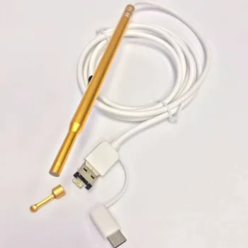 3 In 1 USB Endoskopą Ausų Valymas Parama OTG Mobiliojo Endoskopą Fotoaparatas