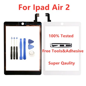 Aukščiausios Kokybės Touch Screen Stiklas iPad 2 Oro A1567 A1566 skaitmeninis keitiklis Pakeitimo iPad 6 Tabletės Touch Panel & Tools