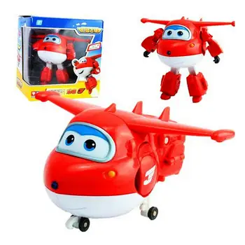 Big!! 15 cm Super Sparnus ABS Deformacijos Lėktuvo Robotas Veiksmų Skaičiai Super Sparno Transformacijos žaislas vaikams, dovana Brinquedos