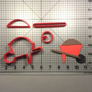 Buldozeris Buldozerio Varantys Pilkapių Forma Berniukas Gimtadienio Tortas Dekoravimo 3D Atspausdintas PLA Minkštas Cookie Cutter