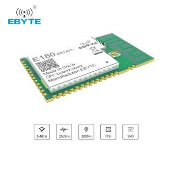 EFR32 Zigbee3.0 Bevielio ryšio Modulis SoC 2.4 GHz Ilgo Nuotolio Duomenų siųstuvas-imtuvas Zigbee Touch Nuorodą Protingo Namo Sistemos E180-ZG120A