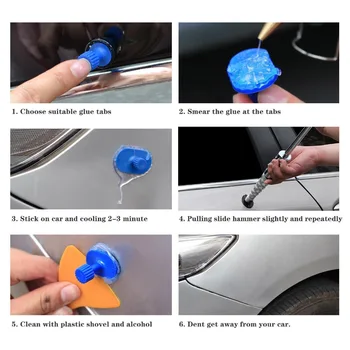 18 vnt Automobilių Paintless Dent Repair Siurbimo Puodeliai, Įrankiai, Kamščiatraukis Skiltelės 