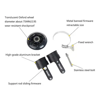 1pc Ultralight Sulankstomas Dviratis Pagalbiniai Varantys Roller Assistor Stiprintuvas sulankstomų Dviračių Mokymo Ratų