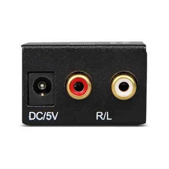 Optinio Skaitmeninio Stereo Audio SPDIF Toslink Bendraašius Signalo Į Analoginį Keitiklis DAC Jack, 2 x RCA Stiprintuvo Dekoderis Adapteris dropshipp
