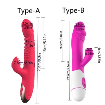 Teleskopinis Vibratorius Dildo Šildomos Vibracija Moterų Masturbator Sekso Žaislai skirti Klitorio Stimuliacijos G-Spot Makšties Pūlingas Massager