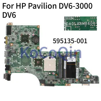 KoCoQin Nešiojamojo kompiuterio plokštę HP Pavilion DV6-3000 DV6 Mainboard 595135-001 595135-501 DAOLX8MB6D1