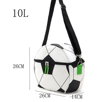 SANNE 10L Futbolo stiliaus šaldytuvas maišelį izoliuoti šilumos maišelį šilumos vandeniui nešiojamų izoliuoti ledo maišelis gali atlikti maistu ir gėrimais