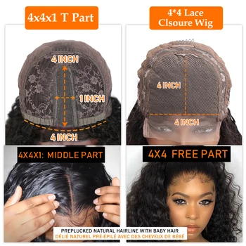Tiesiai 13x4x1 Skaidrus Nėriniai Priekiniai Žmogaus Plaukų Perukai Moterims, 180% Tankis Preplucked 4x4 Nėrinių Uždarymo Perukai ABBY Plaukų