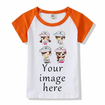 Custom T Shirts Spausdinti Animacinių filmų Nuotraukas Berniukų, Mergaičių Vasaros Trumpas Rankovėmis Tee Marškinėliai Patogūs Viršūnes Tee Vaikų Drabužių 90-150cm