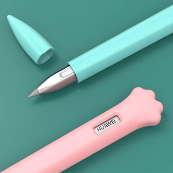 Mielas Animacinių filmų Silikono Pieštukų Dėklai Huawei M-Pencil Case For iPad Planšetiniai Touch 