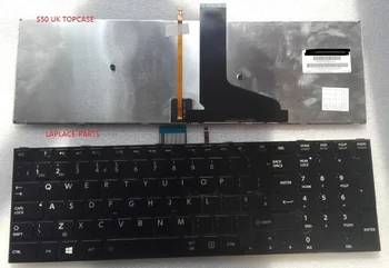 Nauja Originali UK klaviatūra Toshiba S50-A-10H S50-A-11J S50D-A-10G su apšvietimu, AEBD5E00050 V138126AK1 MP-12W86GBJ920