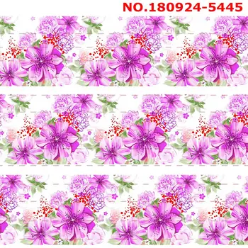 Naujas 50 metrų gražios gėlės juostelės rose spausdinti grosgrain,satino juostelės 5438-5449