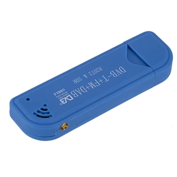 USB 2.0 Programinės įrangos, Belaidžio TV Mėlyna Imtuvas SDR+DAB+FM 