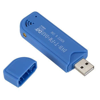 USB 2.0 Programinės įrangos, Belaidžio TV Mėlyna Imtuvas SDR+DAB+FM 
