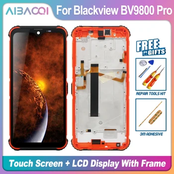 Naujas Originalus 6.3 Colių Jutiklinis Ekranas+2340x1080 LCD Ekranas+karkaso konstrukcijos Pakeitimo Blackview BV9800/BV9800 Pro Android 9.0