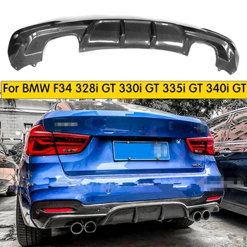 F34 GT Anglies Pluošto Galinio Buferio Difuzorius BMW 328i 330i 335i GT 340i M sport 4 Durų-2017
