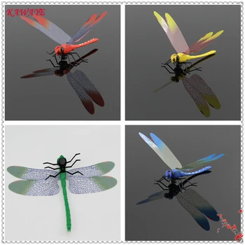 Lipdukai 24pcs Dragonfly Šaldytuvas Magnetiniai Lipdukai Namų Dekoratyvinės Sienų Lipdukus Fone, Apdailos Kambario Dekoro 5ZDZ278