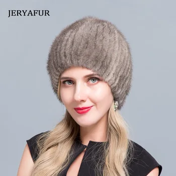 JERYAFUR Slidinėjimo kepurės vidutinio amžiaus moterims audinės kailiniai moterims megztiniai naujos mados kelionės Europoje ir Amerikoje