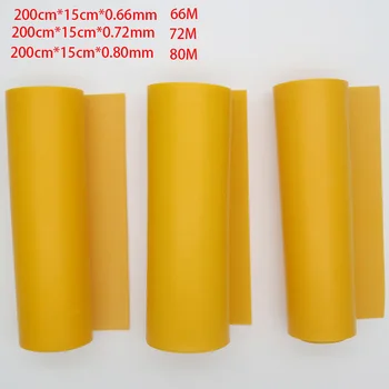 GZK Kinija geros kokybės roll gumos oranžinė spalva butas gumos juostos 200cm*15cm*0.66 mm 0.72 mm, 0,8 mm, 