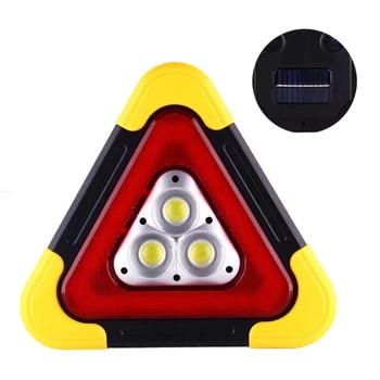 Daugiafunkcinis Įspėjamasis Trikampis Ženklas Automobilio LED Darbo šviesiai Kelių eismo Saugumo Pagalbos 1XCB