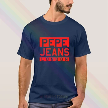 2020 Naujausias Pepe-Jeans-Londonas Raudonas Logotipas Klasikiniai Marškinėliai Vasaros vyriški trumpomis Rankovėmis Populiarus Tees Marškinėliai Topai Unisex