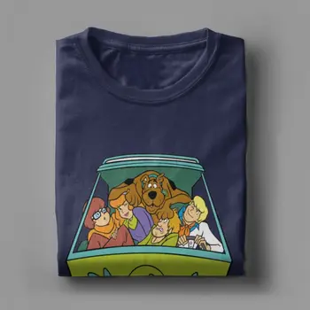 Scooby Doo T-Marškinėliai Vyrams Mados Medvilnės Tees trumpomis Rankovėmis Slim Fit Marškinėliai Geriausias Tėvo Diena Marškinėlius Viršuje Dovanų Idėjos Drabužių