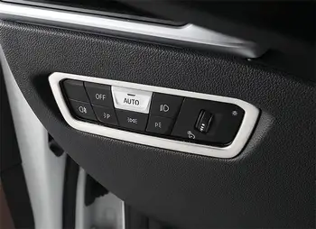 BMW G20 G28 Automobilių Žibintų Vidinį Jungiklį Mygtukai Dekoratyvinis Rėmelis Apdaila Apima Nerūdijančio Plieno Vidaus Apdailos Auto Accessoriess