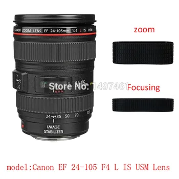 Zoom ir fokusavimo Rankena Guminis Žiedas remontas, dalys Canon EF 24-105mm f/4L IS USM objektyvas