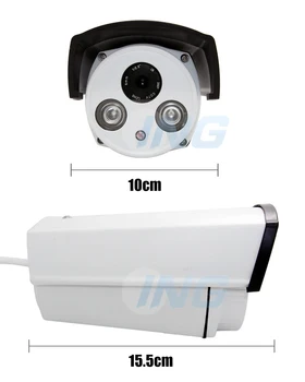 Atsparus vandeniui 720P / 1080P HAINAUT VAIZDO Kamera 1.0 MP / 2.0 MP Lauko 2 Matrica, LED Apsaugos Kameros Naktinio Matymo Bullet Cam w/ IR-Cut