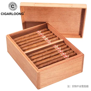 Cigarų dėžutė Prabanga Jokių Dažų Ekologiškas Grynas Kedro Medienos Cigarų Humidoras Didelės talpos cigarų spintelė CA-0050
