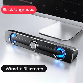 Naujas Laidinis USB/Bluetooth Kompiuterio Garsiakalbių Stereo 3.5 mm Lizdas, Stereo žemų dažnių garsiakalbis Boso Garsiakalbis, Erdvinio Garso Lauką PC Nešiojamas Telefono