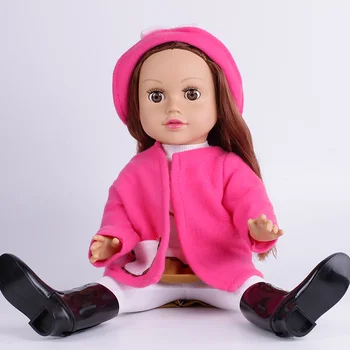 JUOKAUJI 18 Colių Mergina bebe Reborn Baby Doll Galite Uždaryti Akis Miega Baby Doll Žaislas Vaikams, Gimtadienio, Kalėdų Dovana