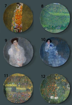 Gustav Klimt Rubenso Tapyba, Dekoratyvinės Plokštės, Keraminės Namų Meno Patiekalas Viešbučio Kambarį Austrija Ekranas Aliejaus Tapybai Plokštės