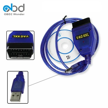 USB OBD2 Automobilių Diagnostikos Laidas VAG 