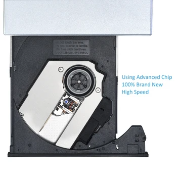 2020 dvd diskų, USB Išorinis CD-RW Diktofonas, DVD/CD Skaitytuvas Žaidėjas Optinis įrenginys skirtas Macbook Nešiojamas Kompiuteris pc Windows7/8