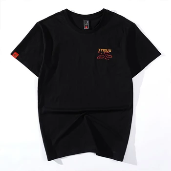 Lyprerazy Harajuku Japonija Etninės Tigras Spausdinimo vyriški marškinėliai Vyrams marškinėliai vyrams Hip-Hop Top Tee Kinijos Medvilnės marškinėliai