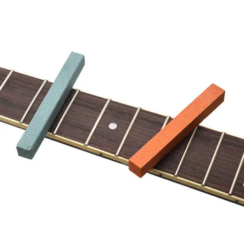 10VNT be poilsio Orange & Blue Šlifavimo Poliravimo Spindulys, Gitara, Bosinė gitara Fretboard Nervintis String Luthier Įrankis