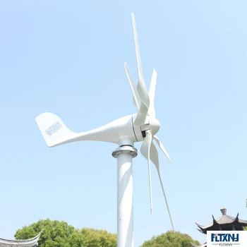 Vėjo galia 800w 24V baltas Horizontalios Vėjo turbina su valdikliu namų valtis streetlight stogo