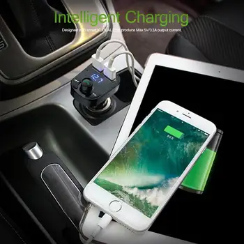 Laisvų rankų įranga Automobilio Belaidžio LCD Automobilinis MP3 Grotuvas, USB Kroviklis FM Moduliatorius Stabili, FM Siųstuvas Bluetooth Rinkinys, Automobilių Reikmenys