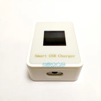 4 USB Port Smart Desktop greitas Įkroviklis Stotis LCD Ekranas mobiliojo Telefono QC 3.0