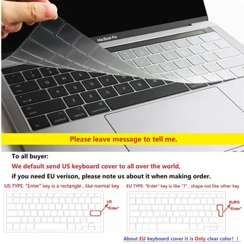 Naujas Kieto Korpuso Nešiojamas Atveju+Klaviatūros Dangtelis Apple Macbook Air 11 13 Pro Retina Jutiklinis Baras & ID 11 11.6 12 13 13.3 15 15.4 inchs