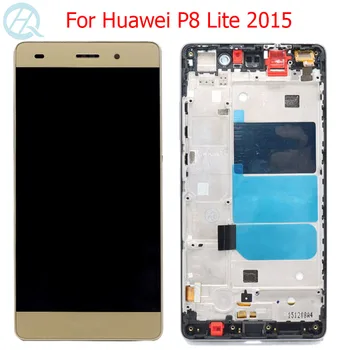 Originalus LCD Huawei P8 Lite Ekranas Su Rėmo lietimui Ekranas 5.0
